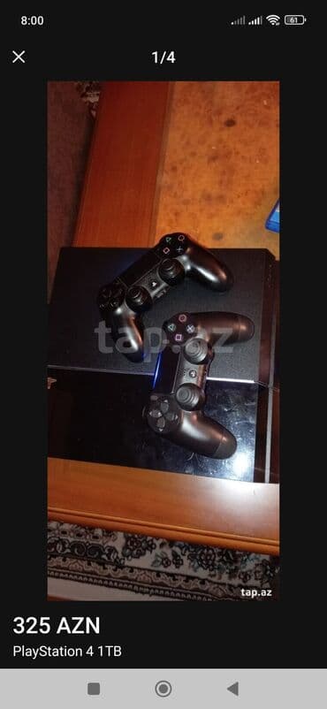 PlayStation 4 (PS4) – 1 TB yaddaşlı oyun konsolu Komplekt: - 1 TB lalafo.az -da PlayStation 4 (PS4) – 1 TB yaddaşlı oyun konsolu Komplekt: - 1 TB