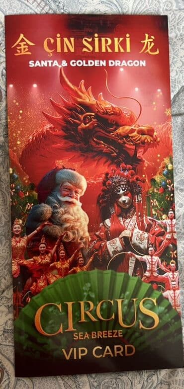 Məhsul: Circus Sea Breeze – Çin Sirki “Santa & Golden Dragon” VIP lalafo.az -da Məhsul: Circus Sea Breeze – Çin Sirki “Santa & Golden Dragon” VIP