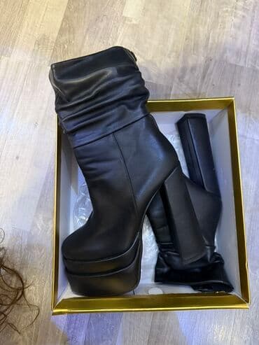 Qadın platformalı uzun çəkmələr 125 m alinib bir defe geyilib - Rəng lalafo.az -da Qadın platformalı uzun çəkmələr 125 m alinib bir defe geyilib - Rəng