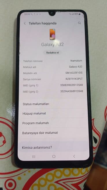 Samsung Galaxy A32, rəng - Qara, İki sim kartlı lalafo.az -da Samsung Galaxy A32, rəng - Qara, İki sim kartlı