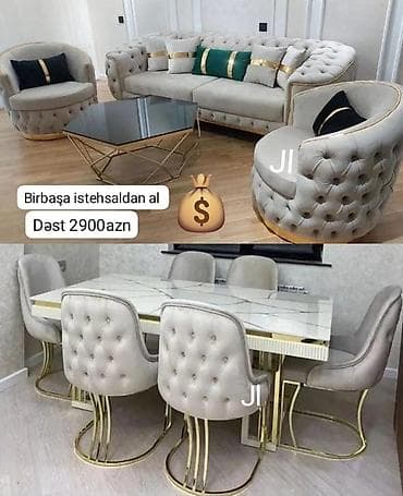 Новый, Диван, Стол и стулья at lalafo.az Новый, Диван, Стол и стулья