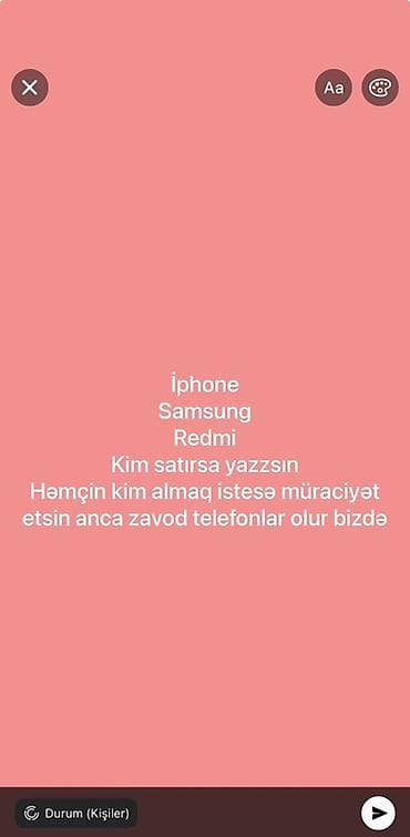 IPhone, Samsung və Redmi modellərinin alışı və satışı üçün müraciət lalafo.az -da IPhone, Samsung və Redmi modellərinin alışı və satışı üçün müraciət
