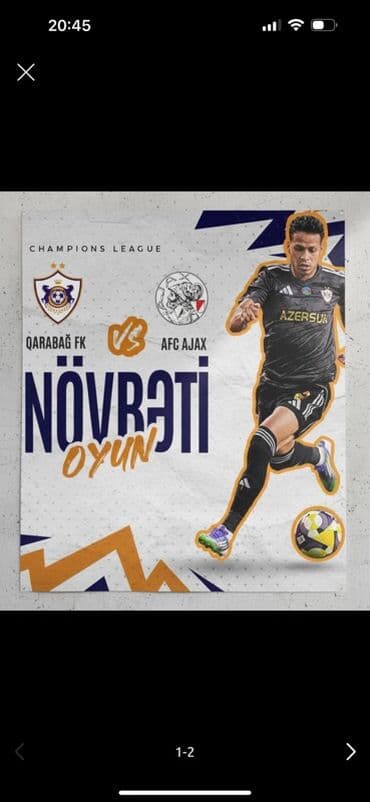 Qarabağın oyununa 1 ədəd təcili bilet satılır 7ci sektor üçün! Qarabağ lalafo.az -da Qarabağın oyununa 1 ədəd təcili bilet satılır 7ci sektor üçün! Qarabağ