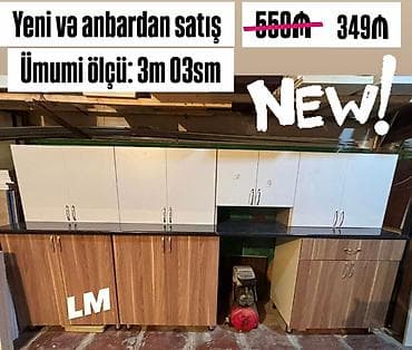 Mətbəx mebeli dəsti - Ümumi ölçü: 3 m 03 sm - Üst modul: ağ rəngli lalafo.az -da Mətbəx mebeli dəsti - Ümumi ölçü: 3 m 03 sm - Üst modul: ağ rəngli