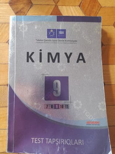 Məhsul: Kimya – 9 (Test Tapşırıqları) kitabı Təsvir: - Nəşr: TQDK lalafo.az -da Məhsul: Kimya – 9 (Test Tapşırıqları) kitabı Təsvir: - Nəşr: TQDK
