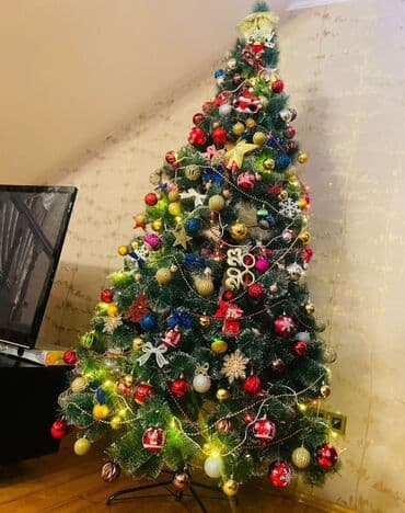 - Yüksəkliyi təxminən 2.4 m olan sıx budaqlı süni şam ağacı - Metal lalafo.az -da - Yüksəkliyi təxminən 2.4 m olan sıx budaqlı süni şam ağacı - Metal