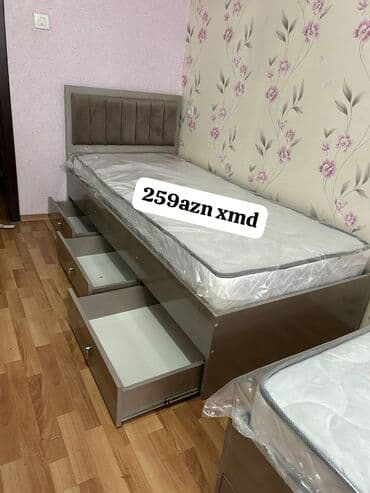 Təknəfərlik çarpayı, Bazalı, Matras ilə, Siyirməli lalafo.az -da Təknəfərlik çarpayı, Bazalı, Matras ilə, Siyirməli