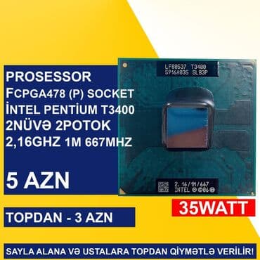 prosessor: Prosessor Intel Core i5 Notebook üçün Prosessorlar, İşlənmiş lalafo.az -da — 6 prosessor: Prosessor Intel Core i5 Notebook üçün Prosessorlar, İşlənmiş — 6