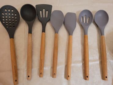 Сушилки: Silikon qaşıq dəsti – 7 parçalı mətbəx alətləri Tərkib: - Dərin sup at lalafo.az — 1 Сушилки: Silikon qaşıq dəsti – 7 parçalı mətbəx alətləri Tərkib: - Dərin sup — 1