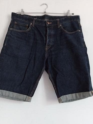 Kişi cins şortu - Material: qalın tünd-mavi denim (jeans) - Kəsim lalafo.az -da Kişi cins şortu - Material: qalın tünd-mavi denim (jeans) - Kəsim