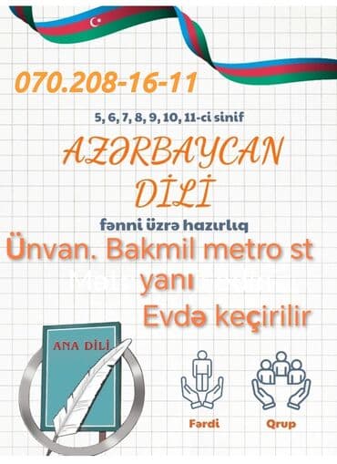 Repetitor, Ədəbiyyat, Azərbaycan dili, Abituriyent hazırlığı lalafo.az -da Repetitor, Ədəbiyyat, Azərbaycan dili, Abituriyent hazırlığı