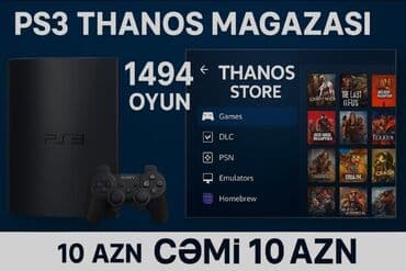 PS3 Thanos Mağazası – cəmi 10 AZN - 1494 ədəd PS3 oyunu ilə geniş lalafo.az -da PS3 Thanos Mağazası – cəmi 10 AZN - 1494 ədəd PS3 oyunu ilə geniş