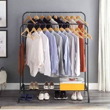 Metall paltar asqısı və ayaqqabı rəfi - Material: möhkəm metal boru lalafo.az -da Metall paltar asqısı və ayaqqabı rəfi - Material: möhkəm metal boru