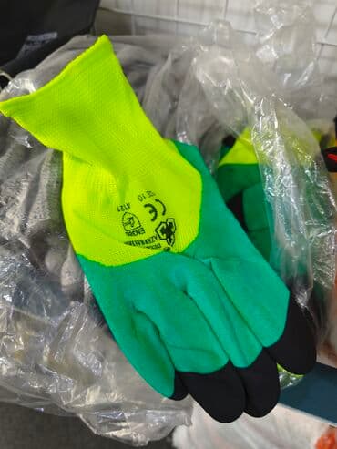 Yüksək görünürlüklü işçi əlcəkləri - Rəng: neon sarı üst hissə, yaşıl lalafo.az -da Yüksək görünürlüklü işçi əlcəkləri - Rəng: neon sarı üst hissə, yaşıl