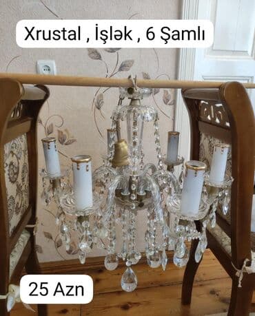 Çılçıraq, 6 lampa, Xrustal lalafo.az -da Çılçıraq, 6 lampa, Xrustal