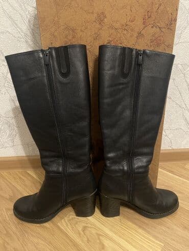 Qadın çəkmələri – qara, dizaltı model - Material: yumşaq təbii dəri - lalafo.az -da Qadın çəkmələri – qara, dizaltı model - Material: yumşaq təbii dəri -