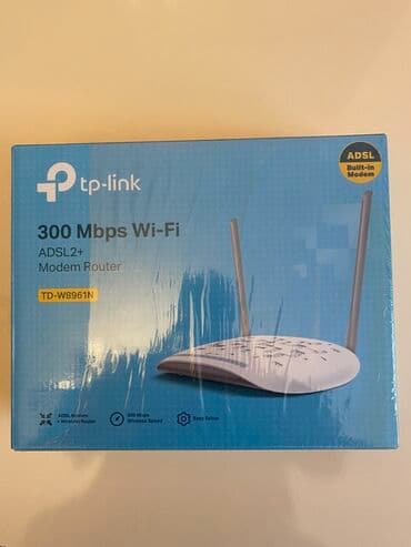 TP-Link TD-W8961N modeli, 300 Mbps sürətli Wi-Fi ADSL2+ modem lalafo.az -da TP-Link TD-W8961N modeli, 300 Mbps sürətli Wi-Fi ADSL2+ modem