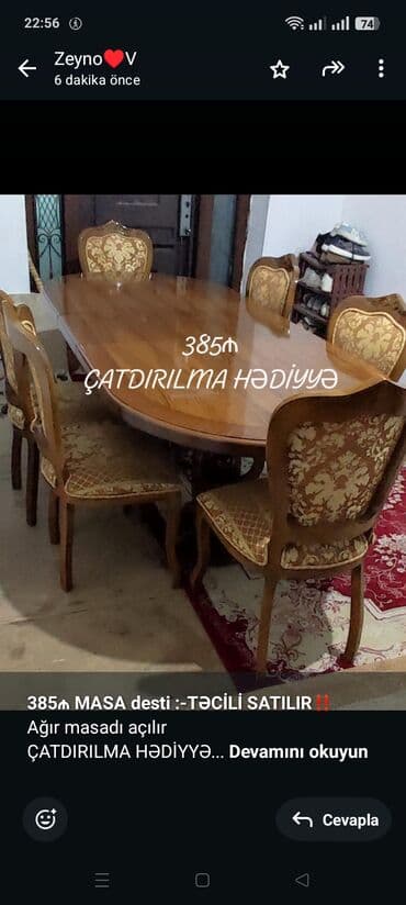 *385₼ MASA desti :-TƏCİLİ SATILIR‼️* Ağır masadı açılır ÇATDIRILMA lalafo.az -da *385₼ MASA desti :-TƏCİLİ SATILIR‼️* Ağır masadı açılır ÇATDIRILMA