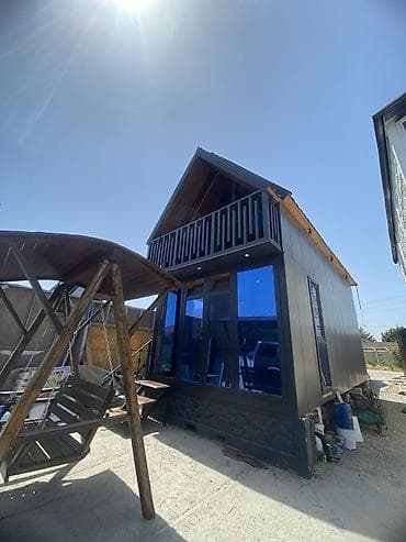Крепежные изделия: İki mərtəbəli modul/tiny house – panoramik vitrajlı fasad və balkonlu at lalafo.az — 2 Крепежные изделия: İki mərtəbəli modul/tiny house – panoramik vitrajlı fasad və balkonlu — 2