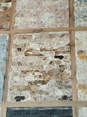 Daşlar və Kabançiklər: Təbii daş dekorativ divar panelləri — mozaika tipli - Material: təbii lalafo.az -da Daşlar və Kabançiklər: Təbii daş dekorativ divar panelləri — mozaika tipli - Material: təbii