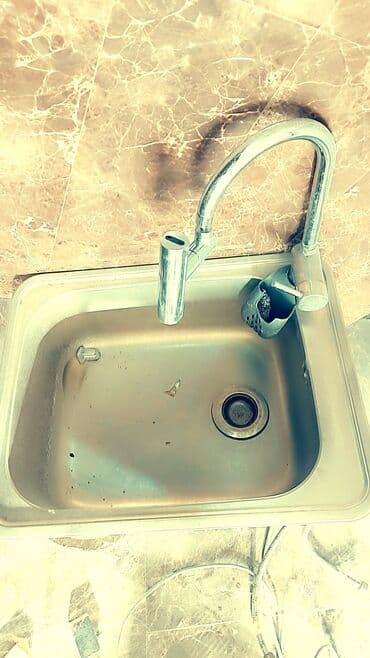 Duş üçün kranlar: Düzbucaqlı Mətbəx çanağı, Şkafsız, Paslanmaz polad lalafo.az -da — 1 Duş üçün kranlar: Düzbucaqlı Mətbəx çanağı, Şkafsız, Paslanmaz polad — 1