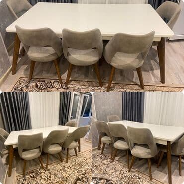 Qonaq otağı üçün, İşlənmiş, Açılmayan, Kvadrat masa, 6 stul lalafo.az -da Qonaq otağı üçün, İşlənmiş, Açılmayan, Kvadrat masa, 6 stul