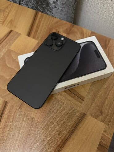 IPhone 15 Pro Max, 256 GB, Qara, Face ID lalafo.az -da IPhone 15 Pro Max, 256 GB, Qara, Face ID