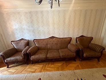 Klassik üslubda oturma dəsti - Tərkibi: 1 ədəd üçlü divan + 2 ədəd lalafo.az -da Klassik üslubda oturma dəsti - Tərkibi: 1 ədəd üçlü divan + 2 ədəd