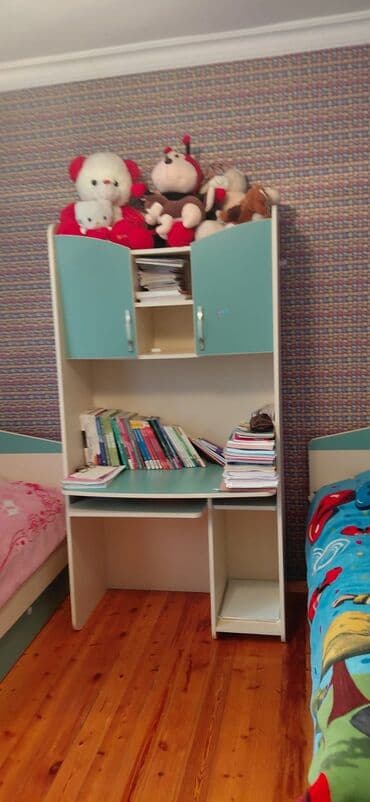 Oğlan və qız üçün, 2 təknəfərlik çarpayı, Yazı masası lalafo.az -da Oğlan və qız üçün, 2 təknəfərlik çarpayı, Yazı masası