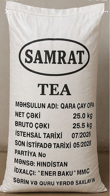 SAMRAT TEA – Qara Çay OPA (Topdansatış kisə) - Məhsulun adı: Qara çay lalafo.az -da — 3 SAMRAT TEA – Qara Çay OPA (Topdansatış kisə) - Məhsulun adı: Qara çay — 3
