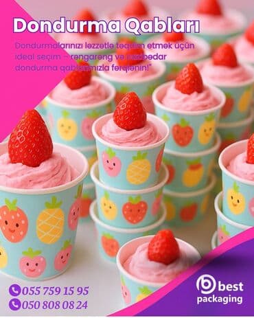 Müxtəlif rənglərdə və naxışlarda dondurma qabları təqdim edirik lalafo.az -da Müxtəlif rənglərdə və naxışlarda dondurma qabları təqdim edirik