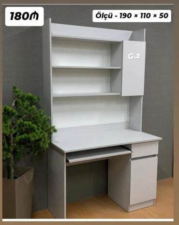 Kompyuter/iş masası – üst rəfli model Ölçü: 190 × 110 × 50 Qiymət lalafo.az -da Kompyuter/iş masası – üst rəfli model Ölçü: 190 × 110 × 50 Qiymət