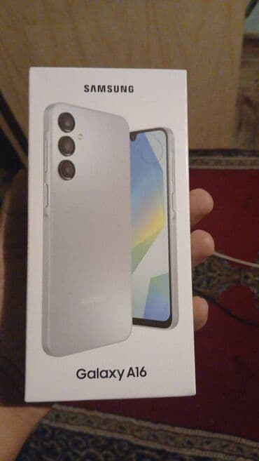 Samsung Galaxy A16, 128 GB, rəng - Ağ, Barmaq izi, Face ID, İki sim kartlı lalafo.az -da Samsung Galaxy A16, 128 GB, rəng - Ağ, Barmaq izi, Face ID, İki sim kartlı