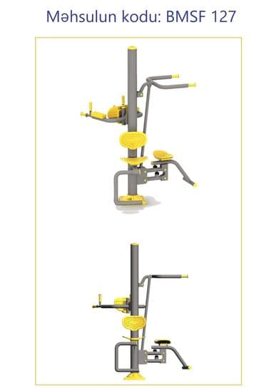 Dəbilqələr: Açıq hava fitnes avadanlıqları – sarı/qrafit rəng palitrası, metal lalafo.az -da — 30 Dəbilqələr: Açıq hava fitnes avadanlıqları – sarı/qrafit rəng palitrası, metal — 30