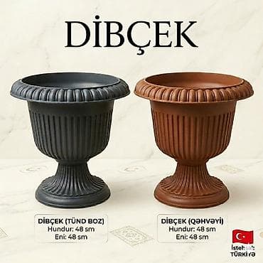 Dibcek – Türkiyə istehsalı keyfiyyətli gül əkən qab Bağ, balkon, həyət at lalafo.az Dibcek – Türkiyə istehsalı keyfiyyətli gül əkən qab Bağ, balkon, həyət