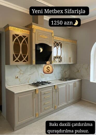 Mətbəx mebeli sifarişlə hazırlanır lalafo.az -da Mətbəx mebeli sifarişlə hazırlanır