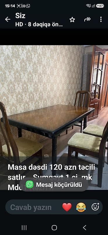 Masa dəsdi 120 azn təcili satlır Sumqayt 1 ci mk Mdd1 Nəzri n at lalafo.az Masa dəsdi 120 azn təcili satlır Sumqayt 1 ci mk Mdd1 Nəzri n