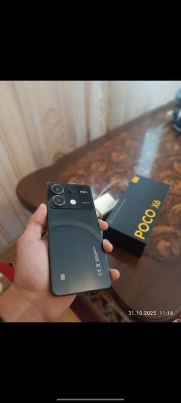 Poco X6, 256 GB, rəng - Qara, Barmaq izi, Face ID lalafo.az -da Poco X6, 256 GB, rəng - Qara, Barmaq izi, Face ID