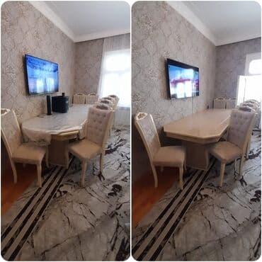 Qonaq otağı üçün, İşlənmiş, Oval masa, 8 stul lalafo.az -da Qonaq otağı üçün, İşlənmiş, Oval masa, 8 stul