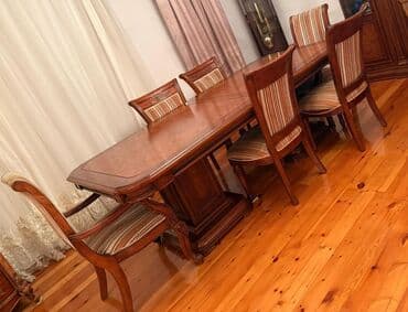 Masa 6 stul 650azn. Unvan Saray q. (3071) aml lalafo.az -da Masa 6 stul 650azn. Unvan Saray q. (3071) aml