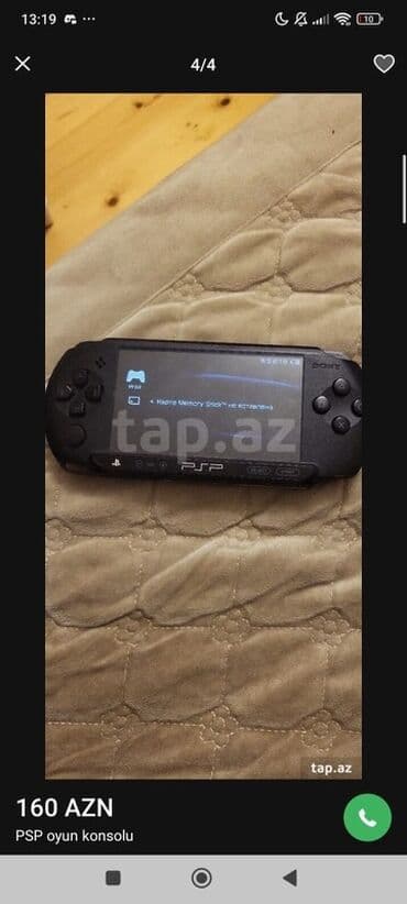 Məhsul: Sony PSP (PlayStation Portable) əl konsolu Xüsusiyyətlər: - lalafo.az -da Məhsul: Sony PSP (PlayStation Portable) əl konsolu Xüsusiyyətlər: -