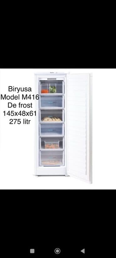 Yeni 1 qapılı Biryusa Soyuducu Satılır, rəng - Ağ lalafo.az -da Yeni 1 qapılı Biryusa Soyuducu Satılır, rəng - Ağ