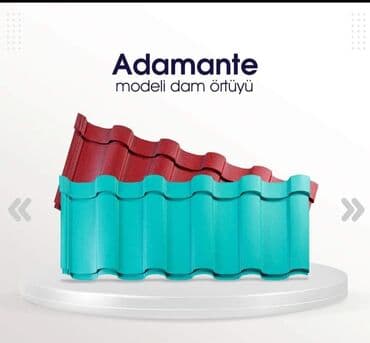 Adamante model dam örtüyü - Profil: Dalğalı/keramika görünümlü lalafo.az -da Adamante model dam örtüyü - Profil: Dalğalı/keramika görünümlü