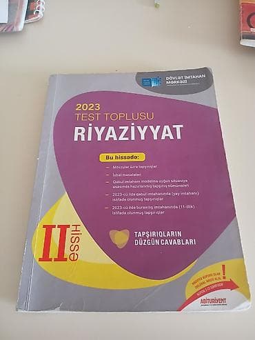 Riyaziyyat 11-ci sinif, 2023 il lalafo.az -da Riyaziyyat 11-ci sinif, 2023 il