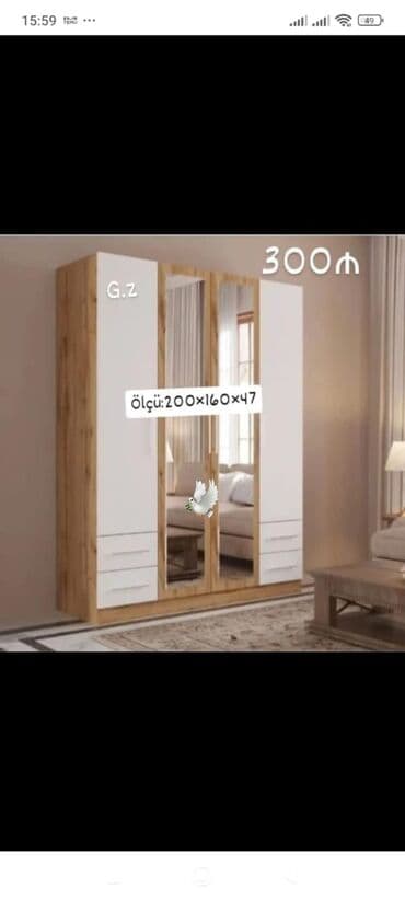 Yeni, Açılan, Düz dolab, Qarderob, paltar dolabı lalafo.az -da Yeni, Açılan, Düz dolab, Qarderob, paltar dolabı