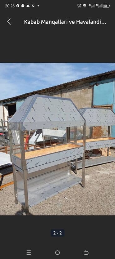 Kabab manqalı və havalandırmalı vitrin tipli ocaq - Restoran və lalafo.az -da Kabab manqalı və havalandırmalı vitrin tipli ocaq - Restoran və