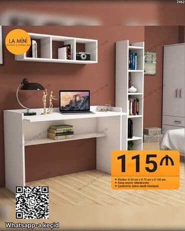 Düz masa, Stulsuz, Polkalı, Siyirməsiz, Sadə laminat lalafo.az -da Düz masa, Stulsuz, Polkalı, Siyirməsiz, Sadə laminat