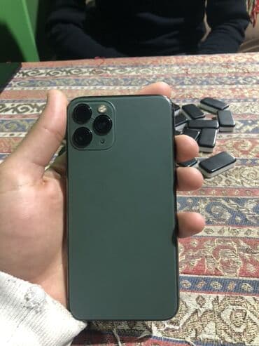 IPhone 11 Pro, Matte Midnight Green, Simsiz şarj lalafo.az -da IPhone 11 Pro, Matte Midnight Green, Simsiz şarj