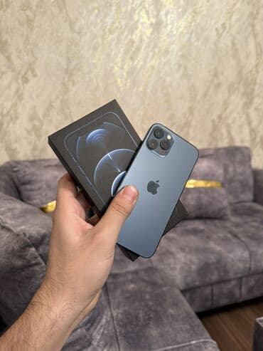 IPhone 12 Pro, 128 GB, Pacific Blue, Simsiz şarj lalafo.az -da IPhone 12 Pro, 128 GB, Pacific Blue, Simsiz şarj