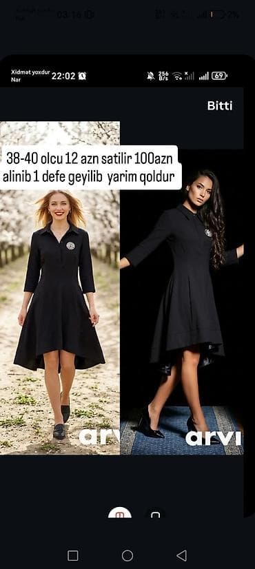 Kokteyl donu, Midi, M, L lalafo.az -da Kokteyl donu, Midi, M, L